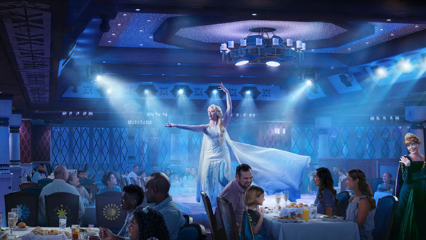 Disney Wish Frozen Restaurante